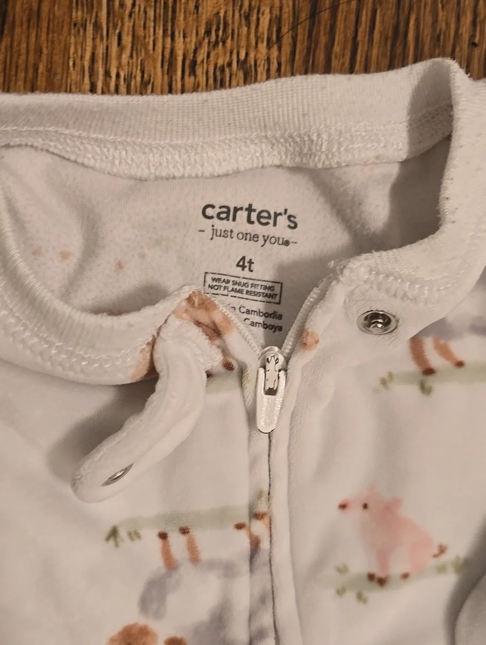 🌟7/25$ Carter's3 Piece 4t Cozy Zipper Sleepwear